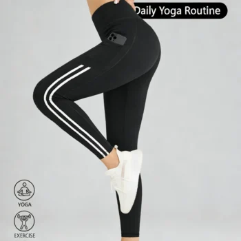 Stretchy High-Waisted Yoga Leggings