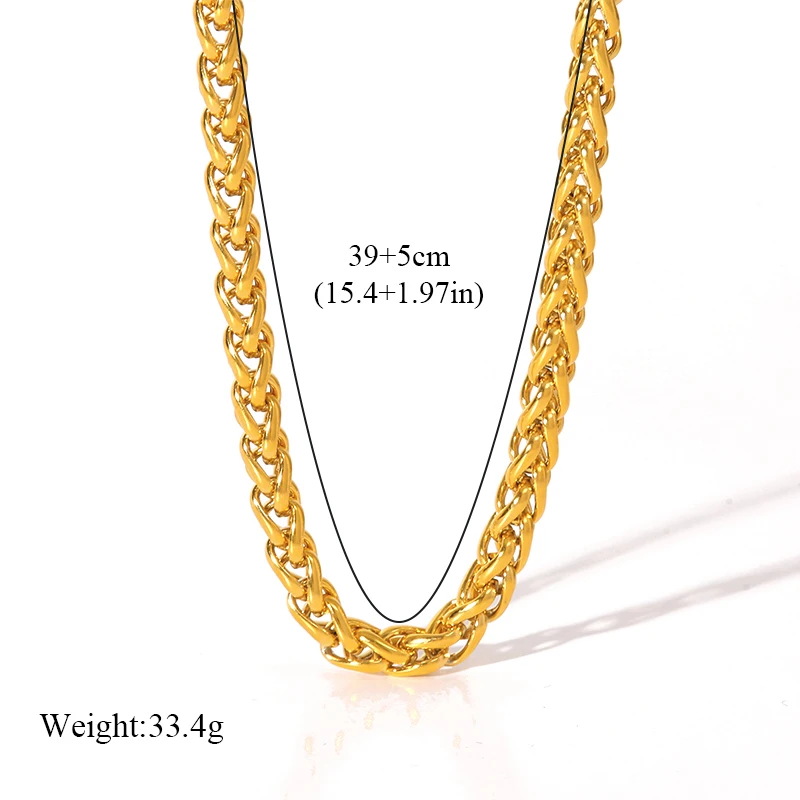 Stainless Steel Necklace and Bracelet Set