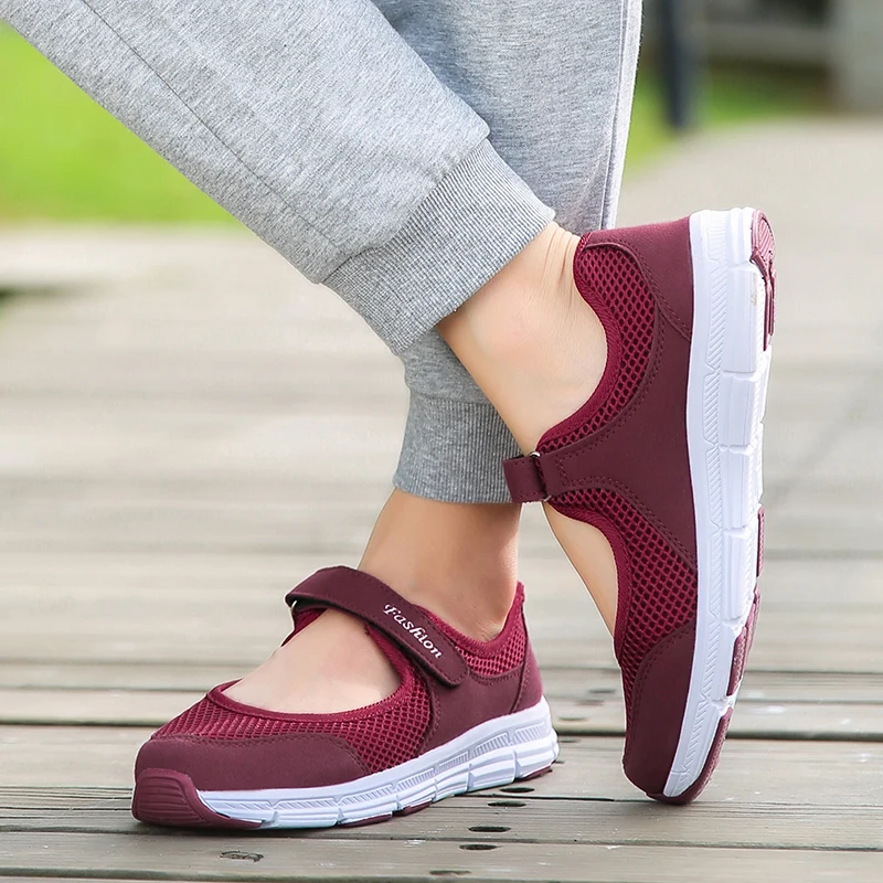 Women's Rubber-Sole Sneakers
