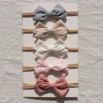 Newborn 5-Piece Nylon Headband