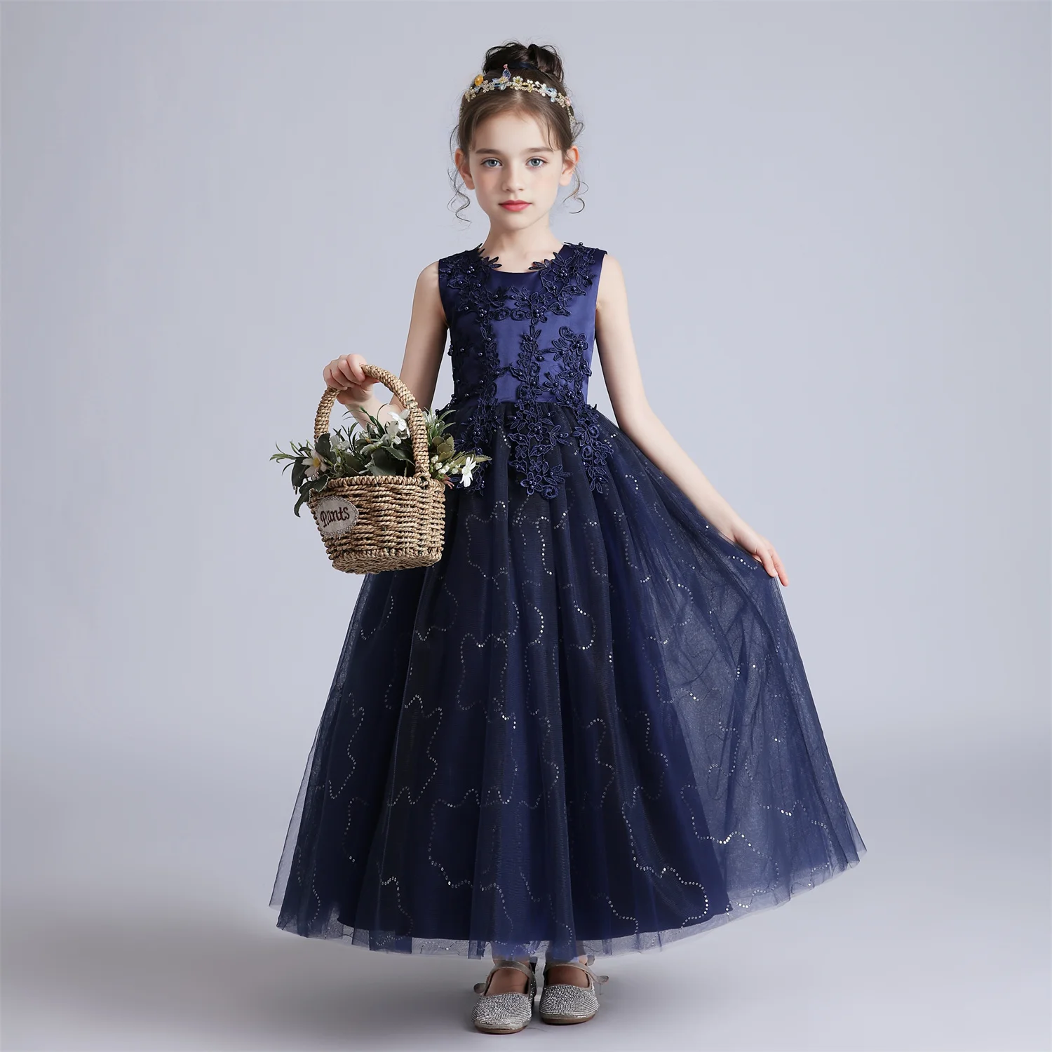 Girls' Lace Party Dress