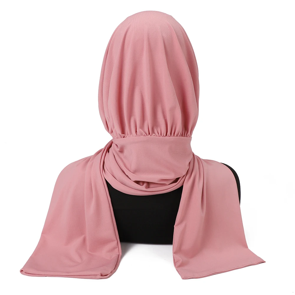 Full Coverage Instant Hijab with Clip