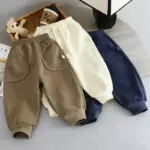بنطال مخمل دافئ للأولاد — صورة 4