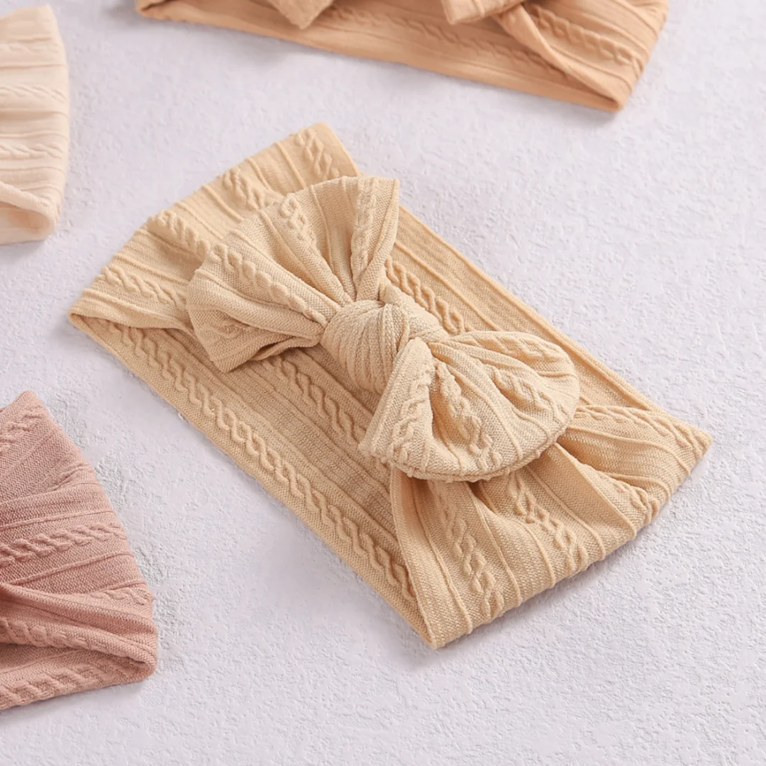 Baby Stretchy Nylon Headband with Bow