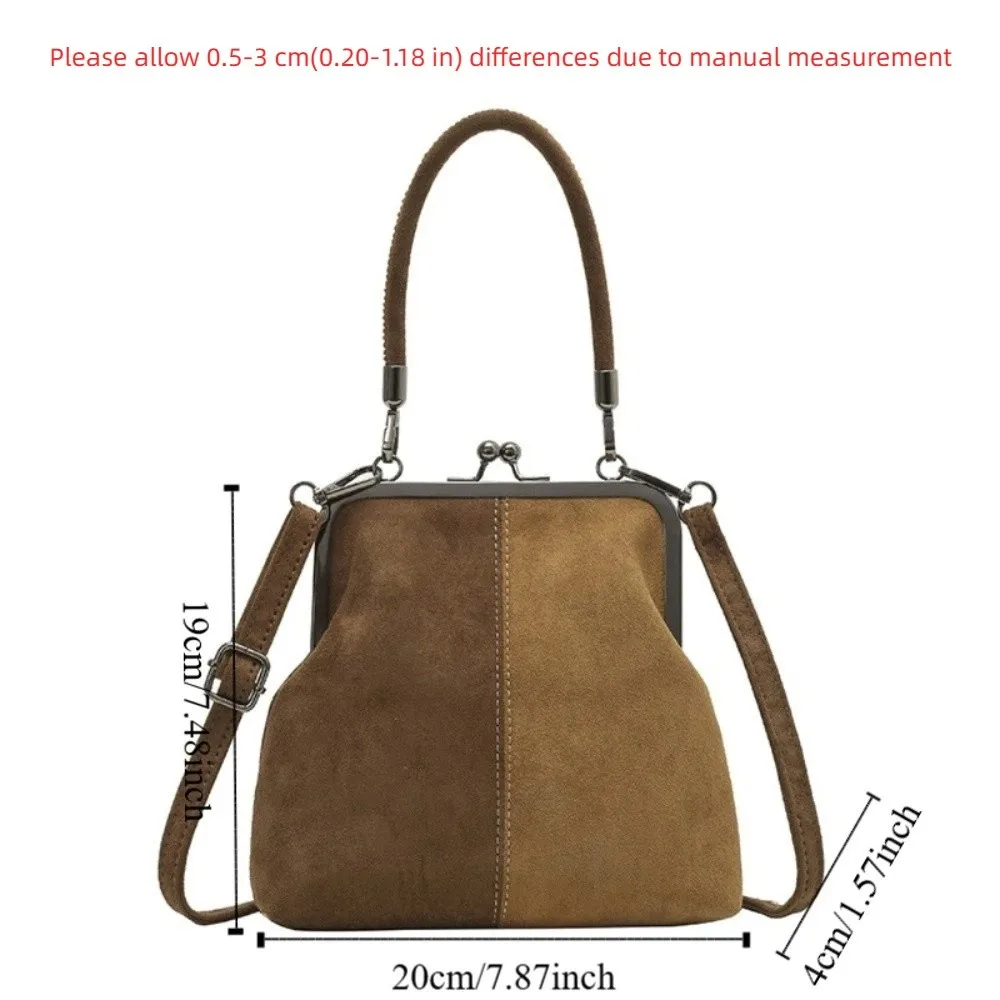 Retro Large-Capacity Short Handbag
