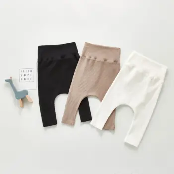 Newborn Solid Autumn High-Waisted Leggings