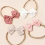 Baby 4-Piece Cotton Headband with Bow — Image 3