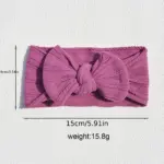 Baby Stretchy Nylon Headband with Bow — Image 5