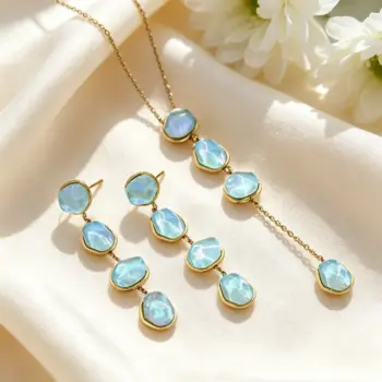 Elegant Gold-Plated Jewelry Set