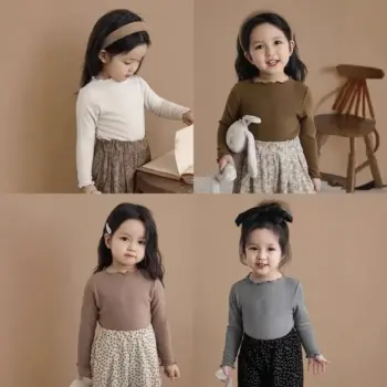 Toddler Lace Turtleneck Ruffled Top
