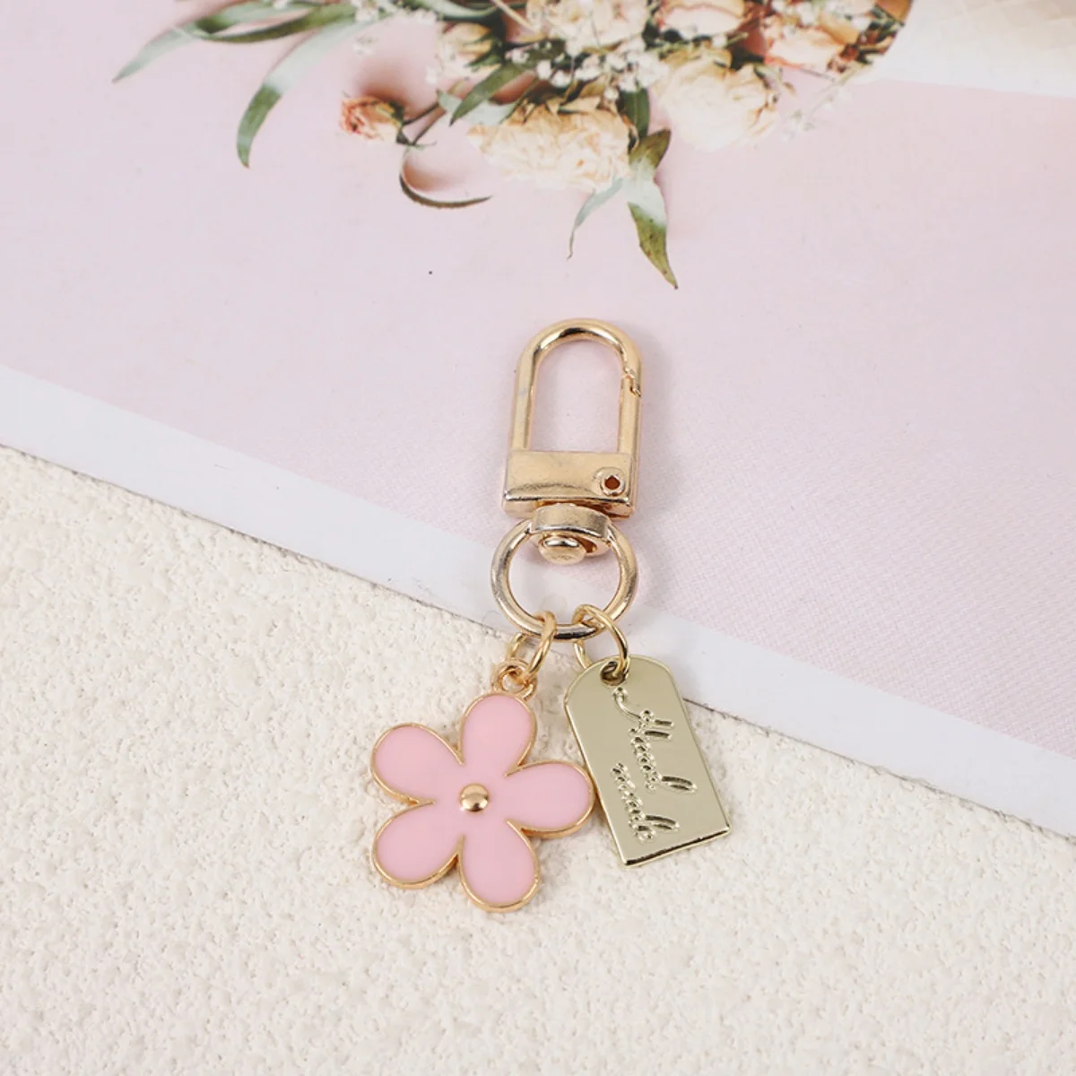 Floral Metal Bag with Chain