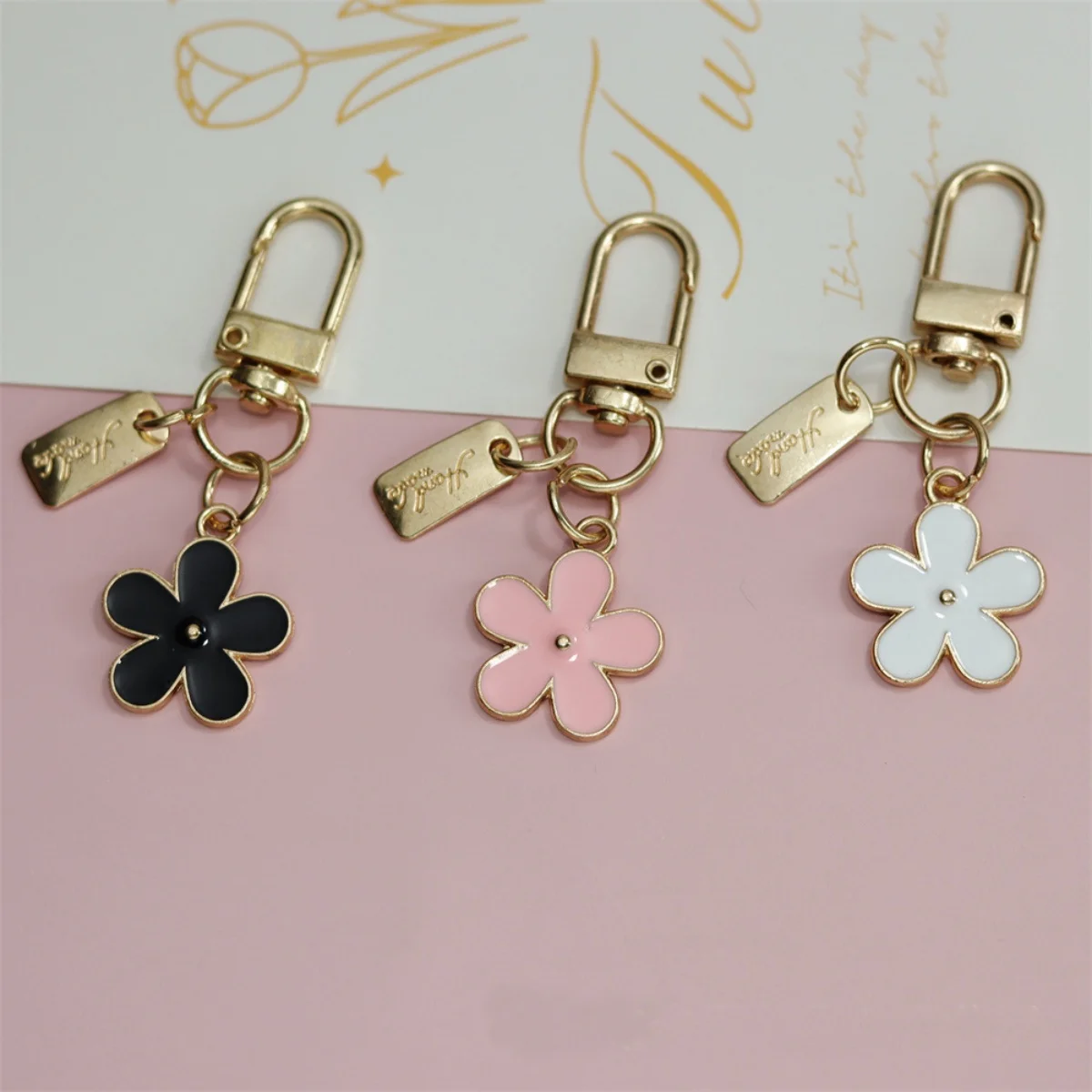 Floral Metal Bag with Chain