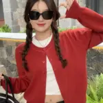 كارديجان بأكمام طويلة وأزرار — صورة 2