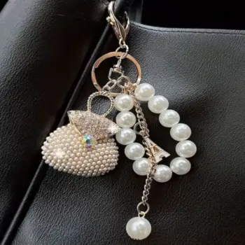 Zircon Necklace with Chain and Beads
