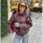 جاكيت جلد صناعي — صورة 6