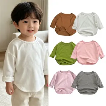 Kids' Cotton Long Sleeve Spring T-Shirt