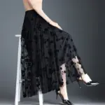 Korean-Style Loose Floral Skirt — Image 6