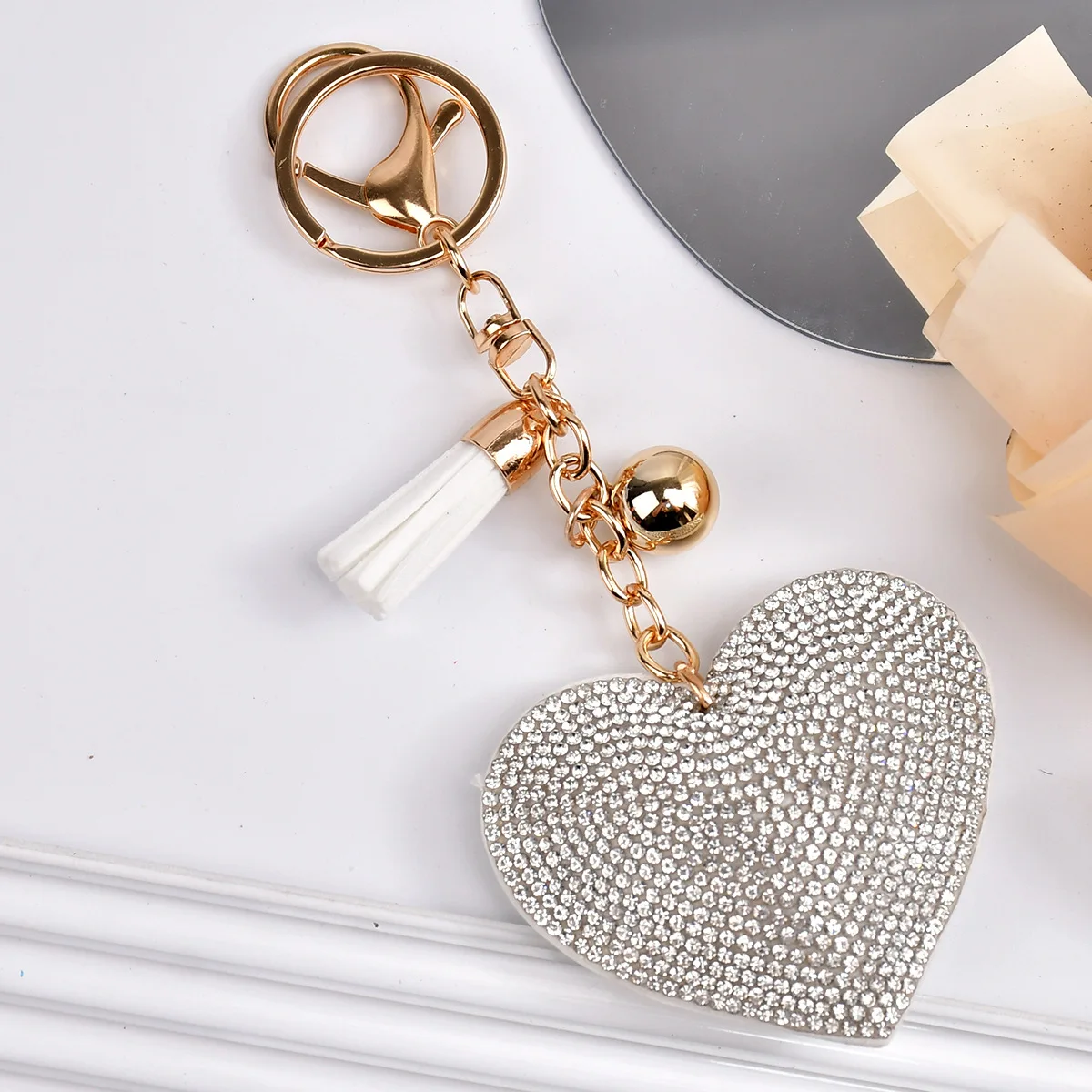 Rhinestone Colorful Leather Bag