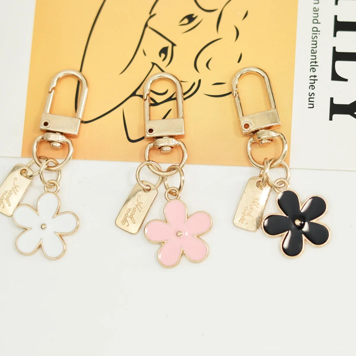 Floral Metal Bag with Chain