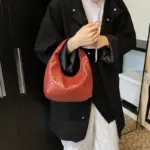 Classic Casual Faux Leather Shoulder Bag — Image 2