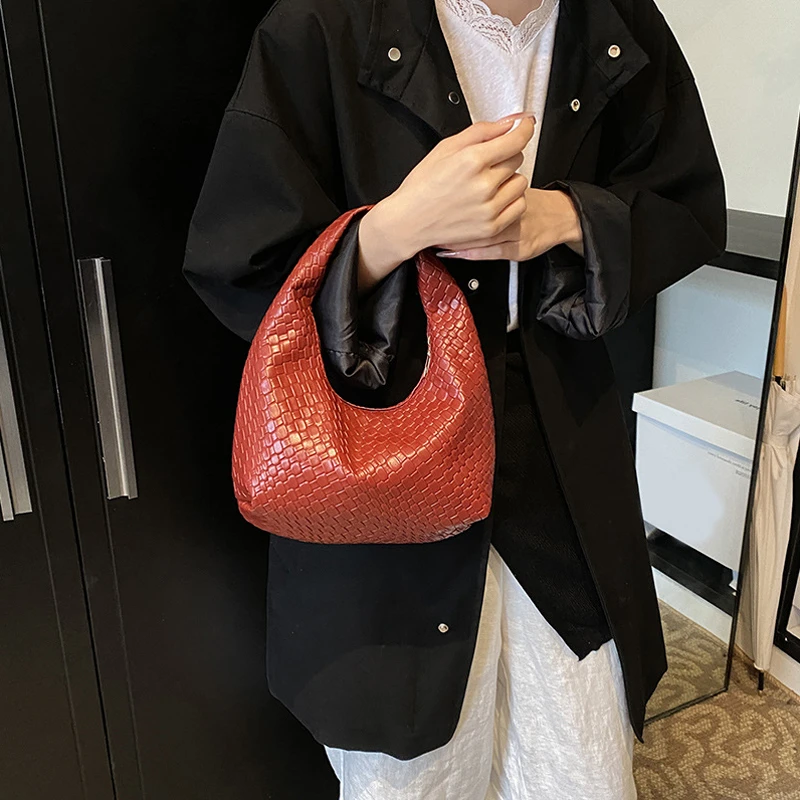 Classic Casual Faux Leather Shoulder Bag