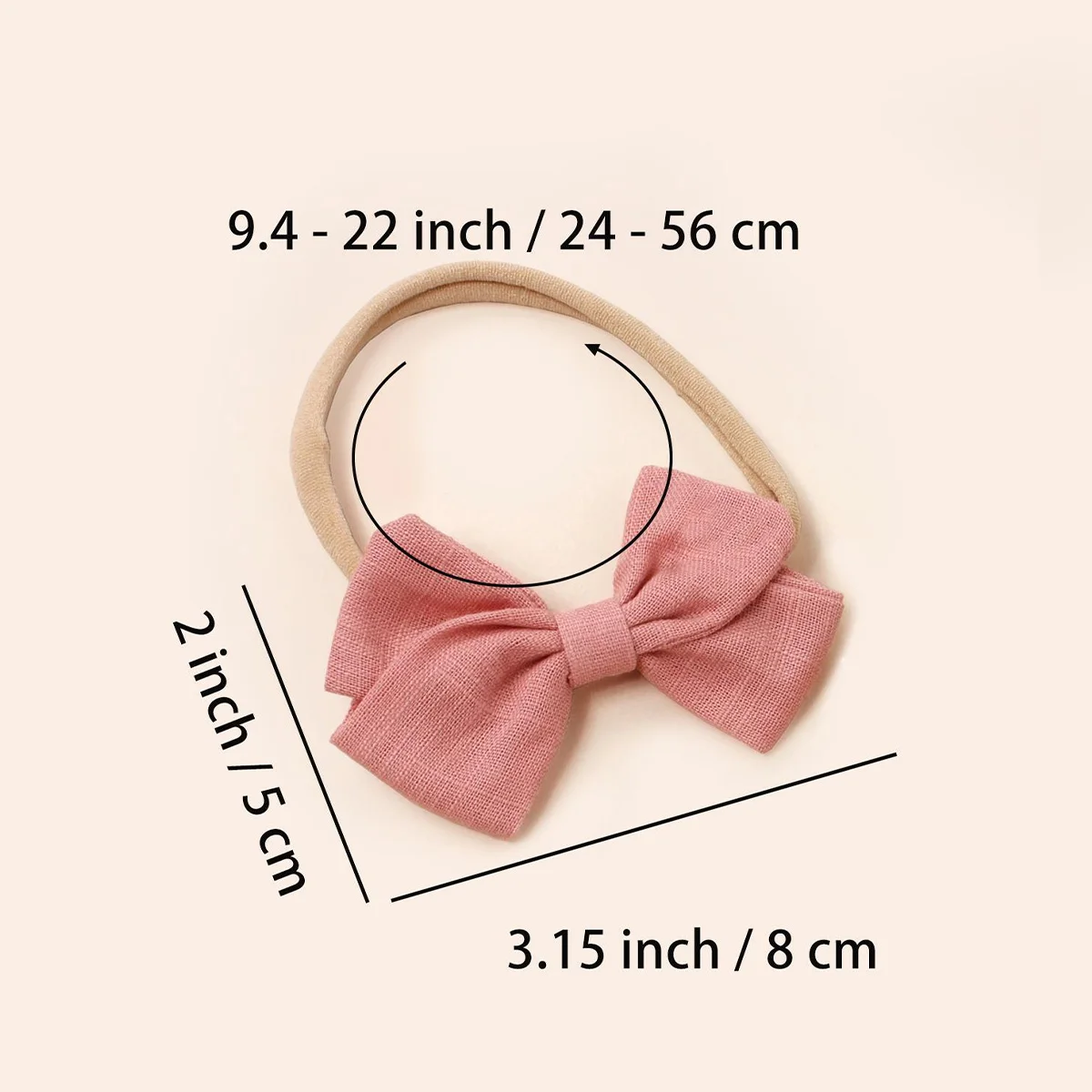 Baby 4-Piece Cotton Headband with Bow