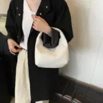 Classic Casual Faux Leather Shoulder Bag — Image 3