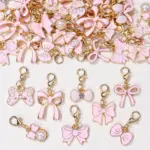 10-Piece Pearl Necklace with Bow — Image 4