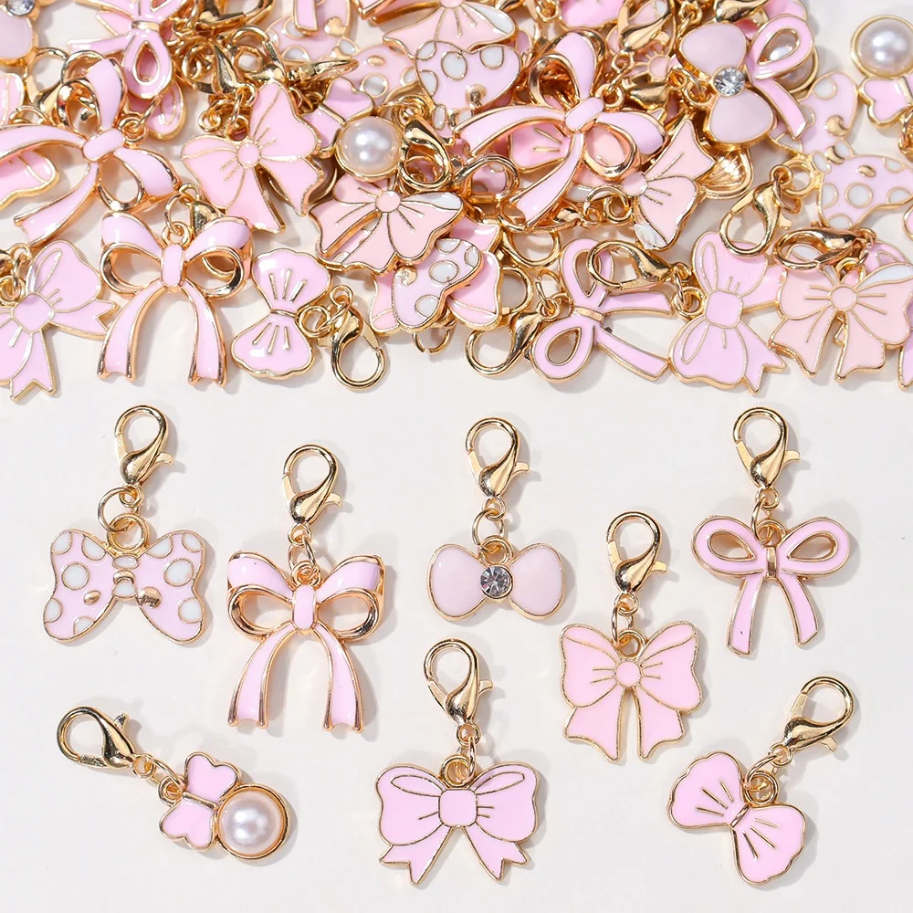 10-Piece Pearl Necklace with Bow