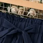 Stretchy Wide-Leg Pants with Bow — Image 3